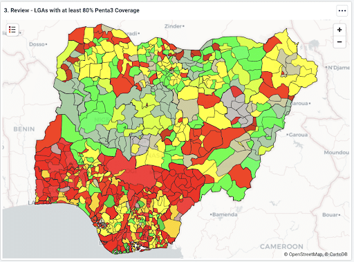 Penta3 Coverage in Nigeria-2022